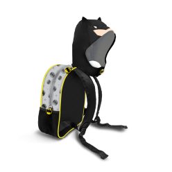   Sac à dos à capuche BATMAN GRIS en matériau imperméable - 26cm X 31cm X 11cm