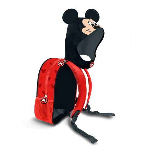Sac à dos à capuche Mickey Mouse en matériau imperméable - 26cm X 31cm X 11cm