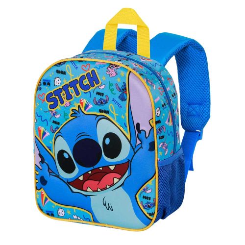 SAC À DOS ELITE 3D BLEU STITCH - 25cm X 30cm X 10cm