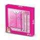 Journal rose BARBIE + ensemble stylo - 22,4cm X 23,2cm X 2,2cm
