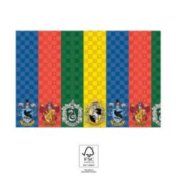 Nappe en papier 120x180cm HARRY POTTER HOGWARTS HOUSES
