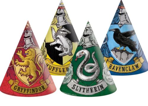 6 chapeaux en papier HARRY POTTER HOGWARTS HOUSES