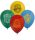 8 ballons en latex imprimés HARRY POTTER HOGWARTS HOUSES