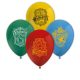 8 ballons en latex imprimés HARRY POTTER HOGWARTS HOUSES