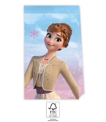 Lot de 4 sacs de fête en papier FROZEN 2 WIND SPIRIT
