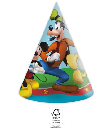 6 invitations d'anniversaire et enveloppes MICKEY ROCK THE HOUSE