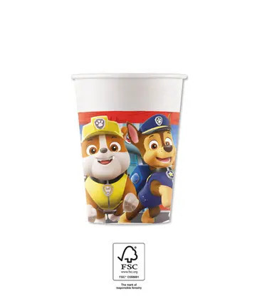 8 gobelets en papier 200 ml Pat' Patrouille