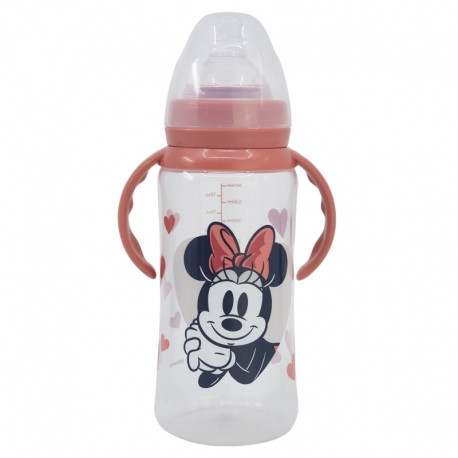 BOUTEILLE BÉBÉ 350 ML - AVEC TÉTINE EN SILICONE MINNIE MOUSE