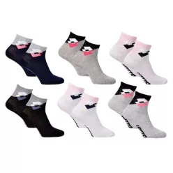   Chaussettes courtes en coton pour femmes Lotto - lot de 3 paires - 36-41