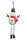 Argile bonhomme de neige avec cloche 5*17