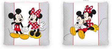 Disney Minnie Mouse, coussin décoratif - motif réversible - 40 x 40 cm
