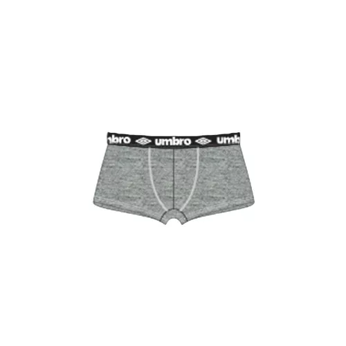 Sous-vêtement pour homme - caleçon en coton - M - gris clair avec ceinture noire - Umbro