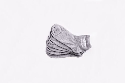 Chaussettes en coton unisexes - chaussettes courtes - 3 paires - 35-40 - gris - Umbro