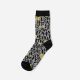 Chaussettes en coton pour homme - motif de lettres gris - 43-46 - Evidence