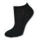 Chaussettes invisibles de sport unisexes en coton - 35-38 - noir - Evidence