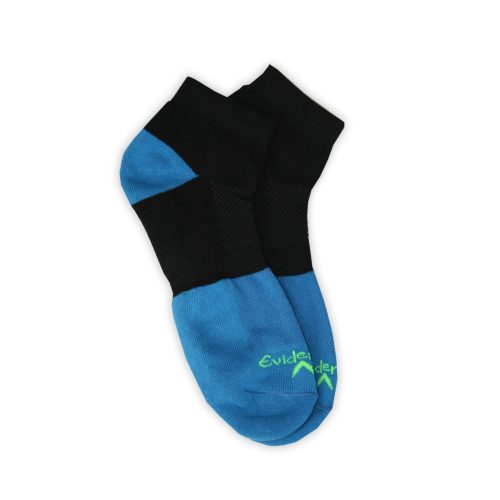 Chaussettes de course en coton pour hommes - 43-46 - bleu foncé-noir - Evidence