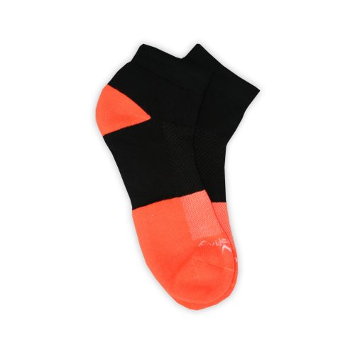Chaussettes de course en coton pour hommes - 43-46 - orange-noir - Evidence
