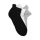 Chaussettes de course en coton unisexes - 3 paires - 35-38 - blanc-noir-gris - Evidence