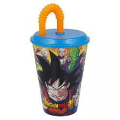 Verre à paille en plastique Dragon Ball - 430 ml