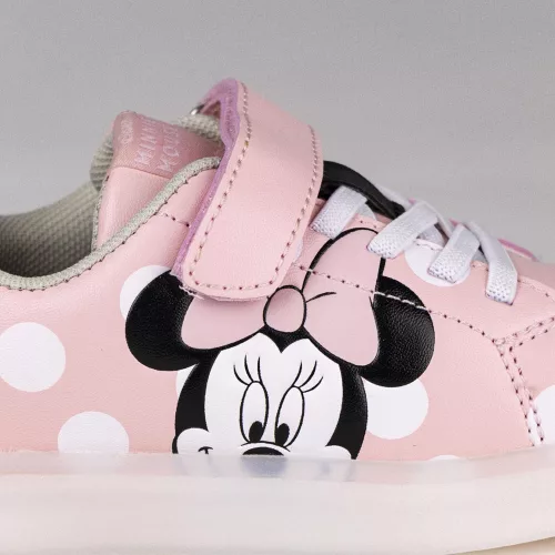 Disney Minnie Mouse chaussures de rue pour enfants avec LED clignotantes et lumineuses