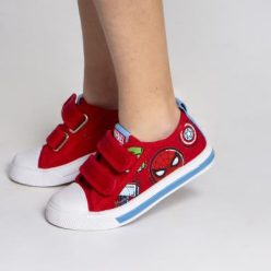   Chaussures de sport en coton Spiderman pour enfants avec semelle lumineuse