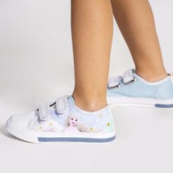   Chaussures de sport en coton Disney La Reine des Neiges pour enfants avec semelle lumineuse