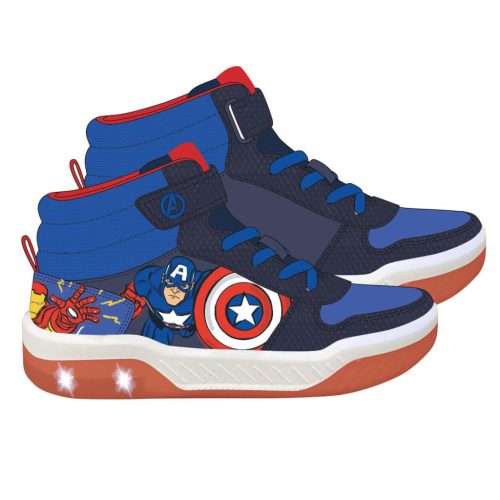 Les Vengeurs chaussures de rue pour enfants avec LED clignotantes