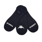 Chaussettes invisibles en coton respirant Kappa - 3 paires/paquet - noir - 43-46
