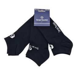   Chaussettes invisibles en coton Sergio Tacchini - 3 paires/paquet