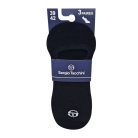 Chaussettes invisibles en coton Sergio Tacchini - 3 paires/paquet