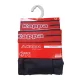 Caleçon en coton pour homme Kappa - lot de 2 - noir avec inscription rouge - M