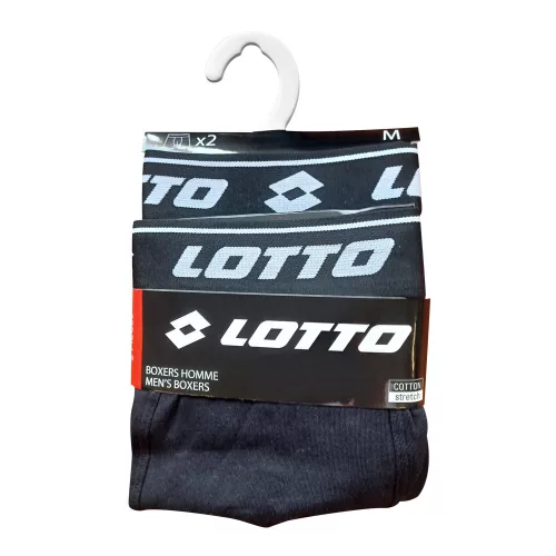 Lotto homme caleçon en coton - lot de 2 - noir - XL