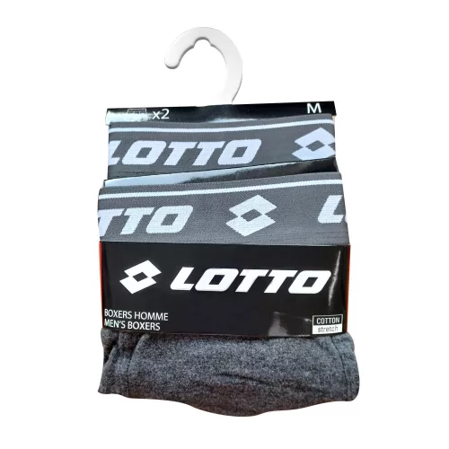 Lotto homme caleçon en coton - lot de 2 - gris foncé - XL