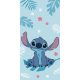 Serviette de plage en coton 100% bleue Disney Stitch - 70x140 cm