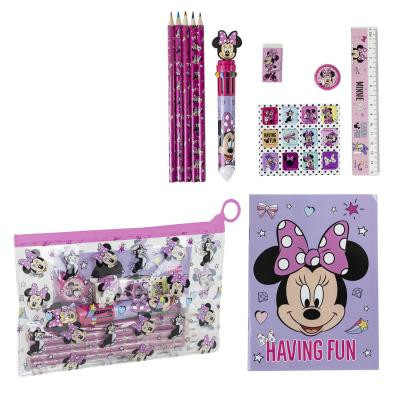 Ensemble de fournitures scolaires Minnie Mouse