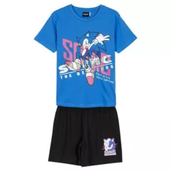 Pyjama court en coton pour enfants Sonic