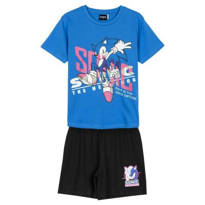 Pyjama court en coton pour enfants Sonic