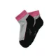 Chaussettes de sport en coton pour femmes - semelle en peluche - 39-42 - gris-noir - Evidence