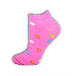   Chaussettes invisibles à motifs pour femmes - chaussettes invisibles en coton - 39-42 - rose - Evidence