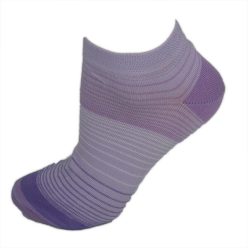   Chaussettes invisibles rayées pour femmes - chaussettes invisibles en coton - 35-38 - violet clair - Evidence