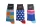 Chaussettes en coton pour femmes - 3 paires - bleu - Evidence