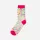 Chaussettes en coton pour femmes - blanc-rose - à pois - 39-42 - Evidence