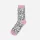 Chaussettes en coton pour femmes - blanc-rose - motif Love - 39-42 - Evidence