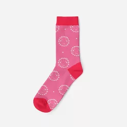   Chaussettes en coton pour femmes - rose-pink - motif cercle - Evidence