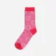 Chaussettes en coton pour femmes - rose-pink - motif cercle - Evidence