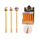 STYLO GEL CITROUILLE+TÊTE D'ANIMAL 3S
