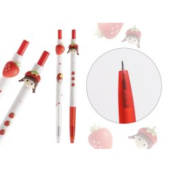 STYLO GEL FRAISE+FILLE 2S
