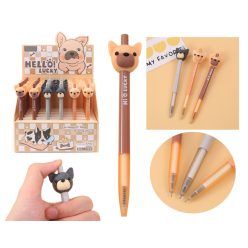 Stylo gel bouledogue 3S