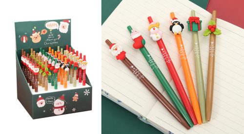 STYLO GEL MÉLANGE DE NOËL 6S