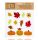 Sticker feuilles et citrouilles 20*25